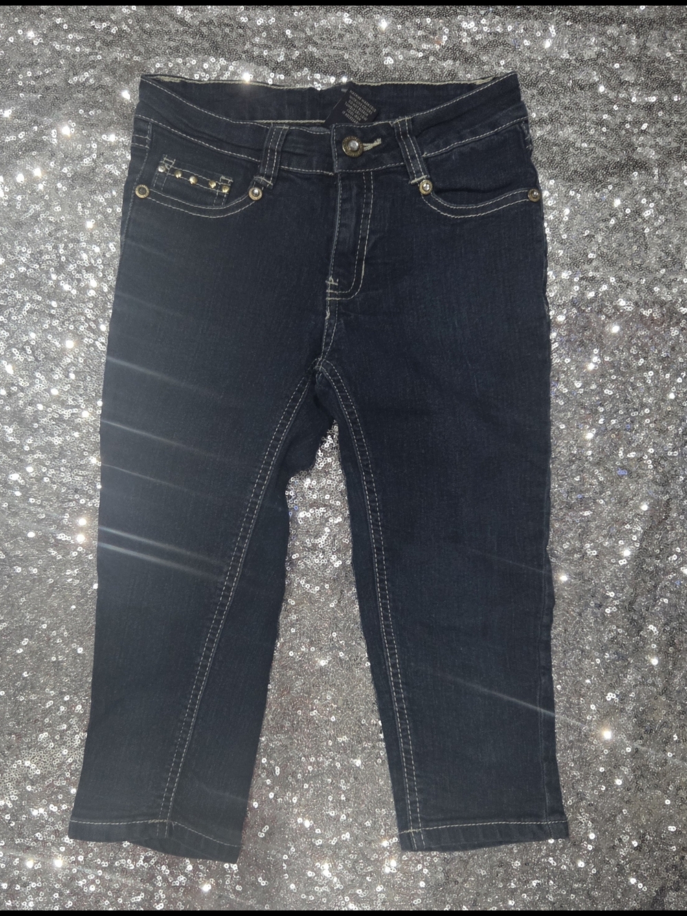 U.S. Polo Assn. Dark Indigo Cropped Stretch Jeans